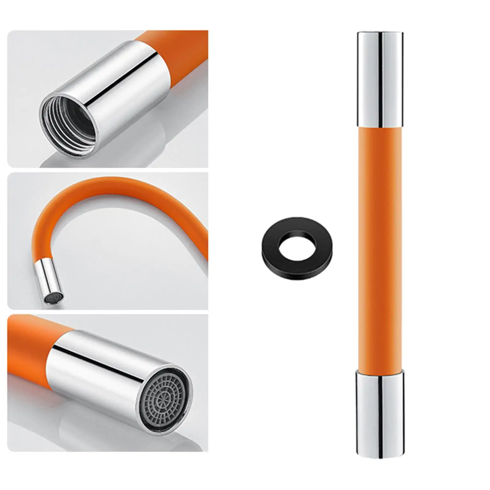 360 °   Extensor de grifo para fregadero de cocina, tubo de extensión flexible para ahorro de agua, cocina