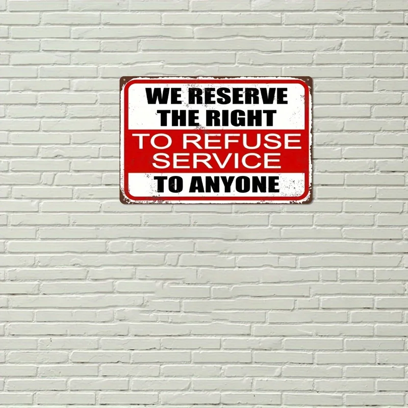 [2D Flat] Decorative Signs And Plaques 30X20cm Vintage Metal Sign 