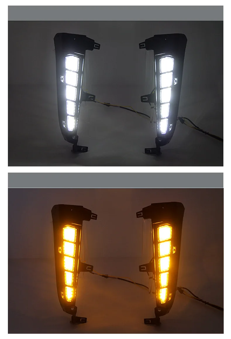 For Toyota 4Runner 2025 2026 Car Wheel Eyebrow Lights LED Daytime Running Lights Yellow Turn Signal Wheel Arch Light Accessories detail image 6