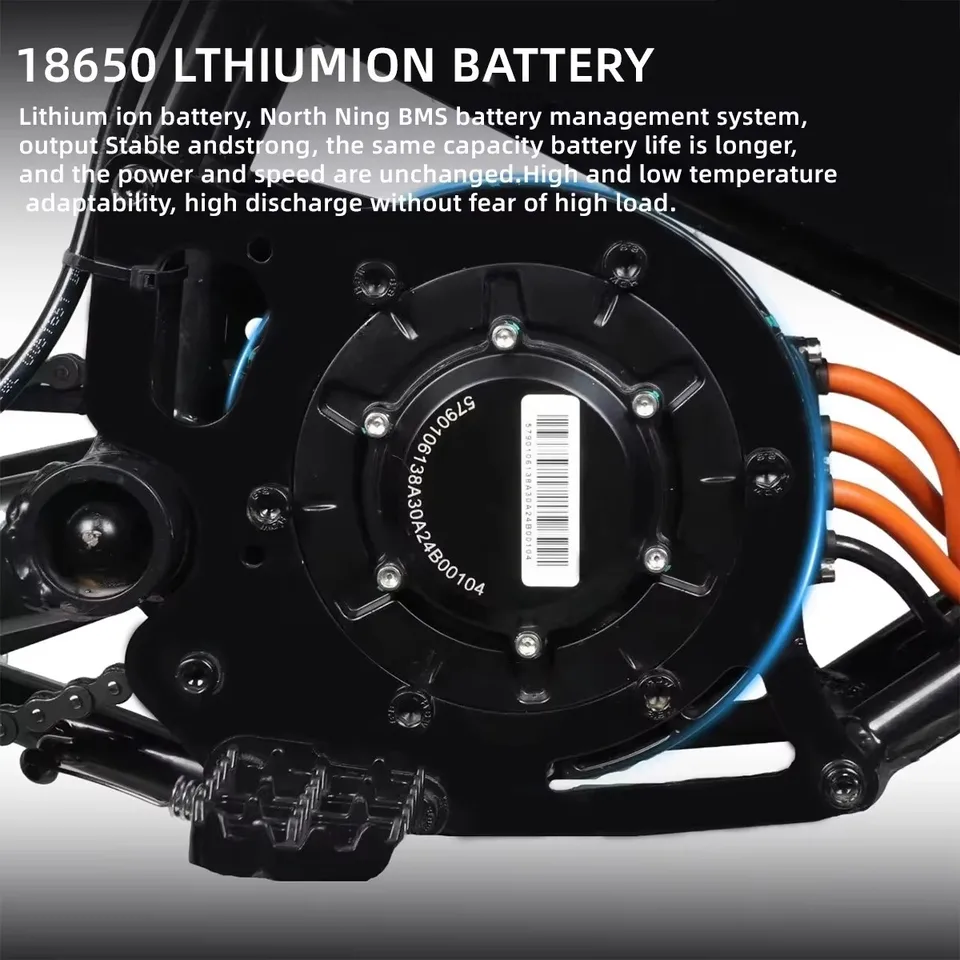 Electric Motorcycle S3 peak 4500W Motor 60V28.8AH Battery Shock mountain e bike 70km/h Sport training cycling electric dirt bike image 6