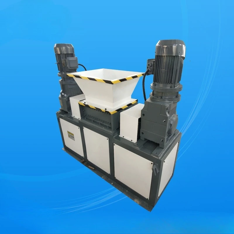 DB400 Wood Small Double Shaft Crusher Waste Plastic Metal Shredder