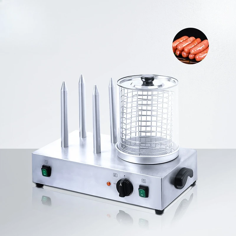 

Commercial 4-stick sausage grill, hot dog machine