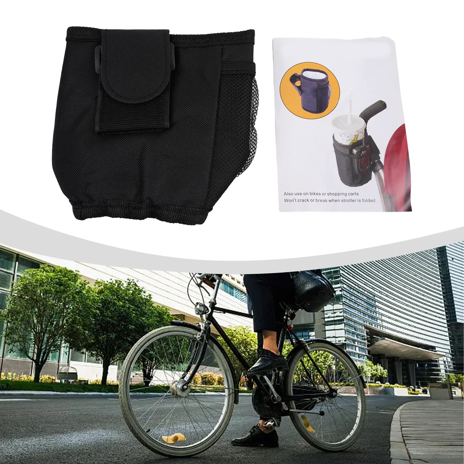 Drink Bottle Cup Holder For Wheelchair Knee Walker Rollator Stroller 10x14cm Special Waterproof Insulated Cup Bag Cup Holder