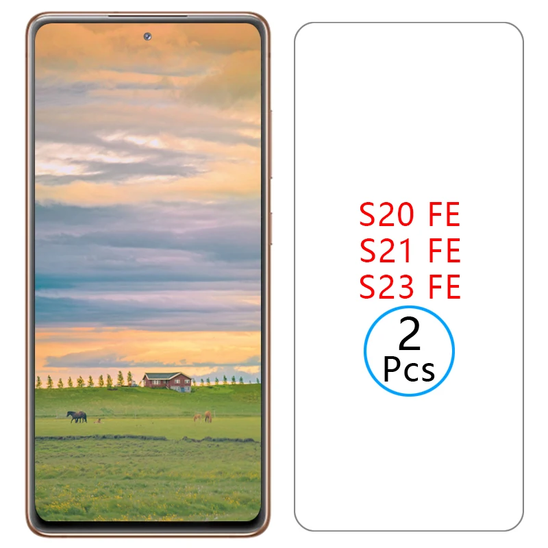 phone case for samsung galaxy s20 s21 s23 fe 5g tempered glass on s20fe s21fe s23fe s 20 21 23 20s 21s 23s f e ef back cover 360