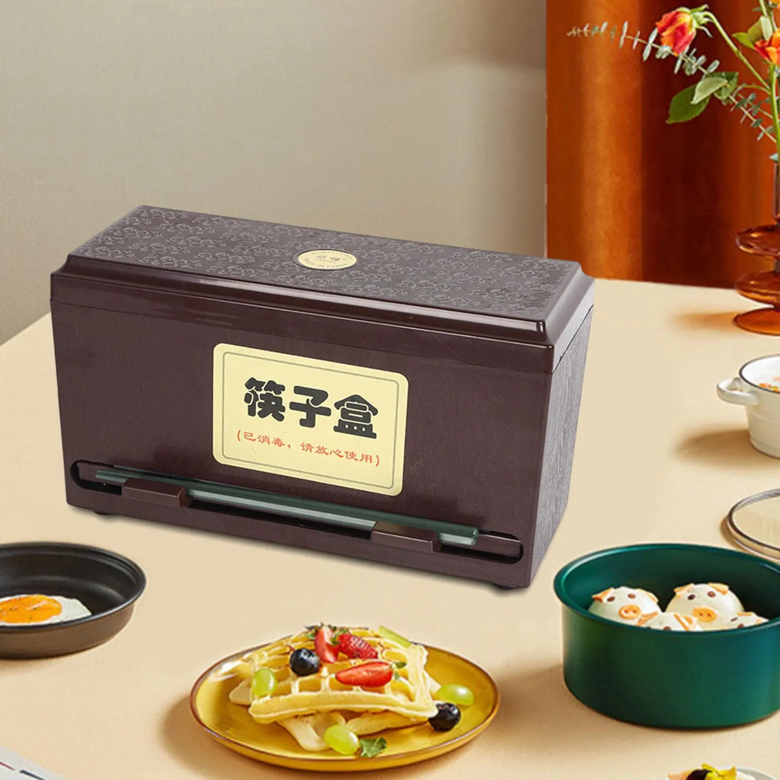 Essstäbchenspender, Besteck-Aufbewahrungsbox für Cafés, Zuhause, Restaurants