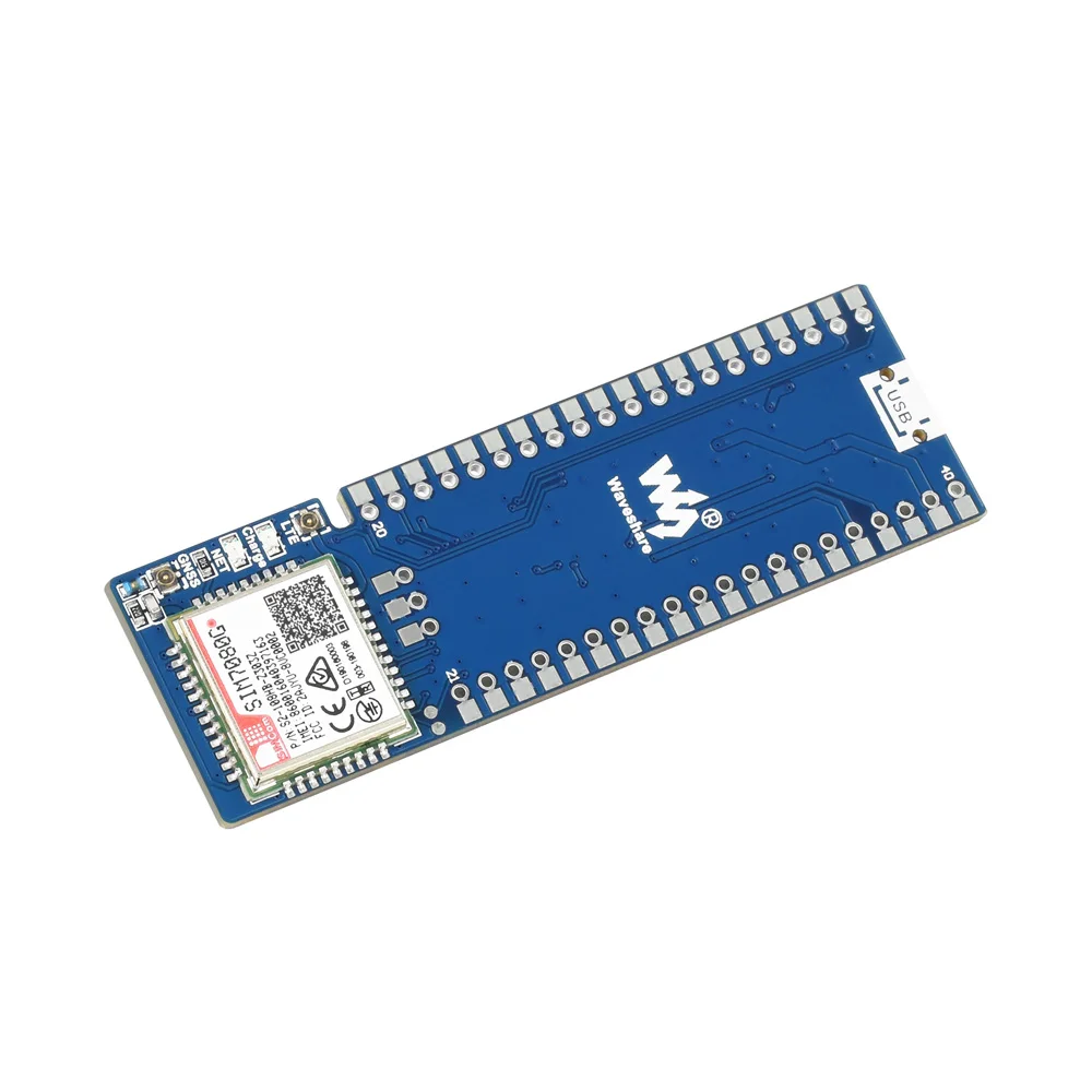 

Waveshare SIM7080G NB-IoT / Cat-M(eMTC) / GNSS Module for Raspberry Pi Pico, Global Band Support UART Communication