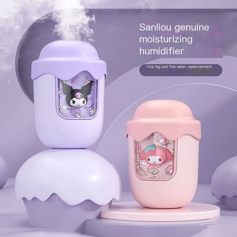 

Sanrio Kuromi Cute Humidifier Usb Charging Maternal and Baby Home Bedroom Office Dormitory Bedside Hydrating Spray Girls Gift