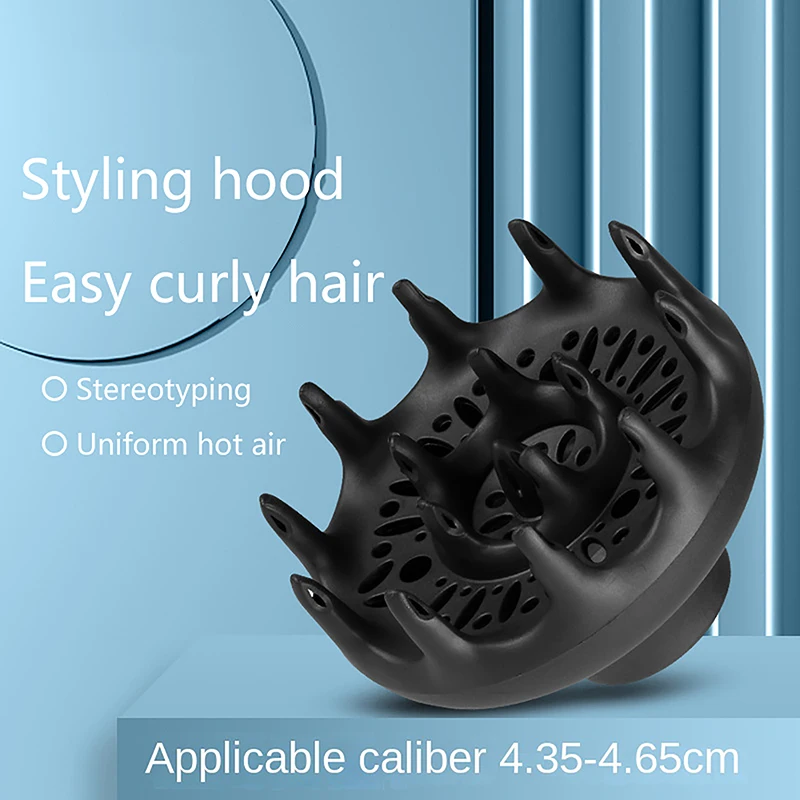 1pcs Hairdryer Diffuser Cover Suitable Diameter 4.35-4.65cm Lightweight Foldable Hood Blower Hairdressing Salon Curly Styling