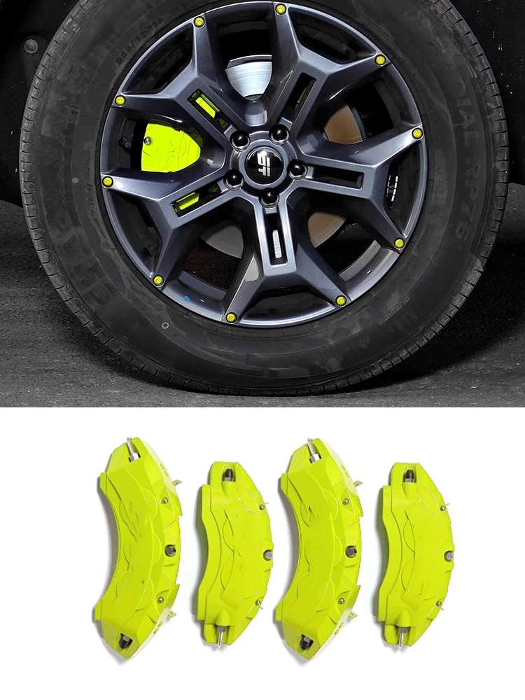 

4PCS Brake Caliper Cover Fit for Jetour Traveller T2 2023 2024 Aluminum Alloy Wheel Hub Modification Accessories