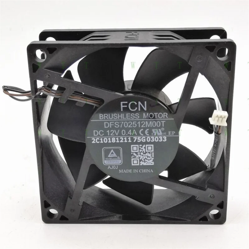 H 1 PCS  FCN Fan DFS702512M00T  DC12V 0.4A 7025 7CM  3 pin projector cooling fan
