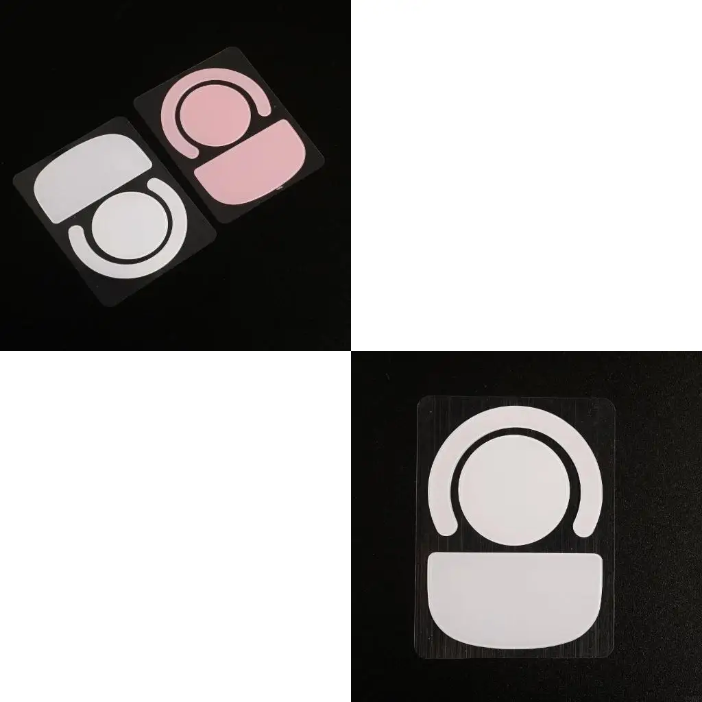 

C90F 1 комплект для наклеек на ножки мыши GPX, стеклянные коньки для мыши, скользят по изогнутым краям