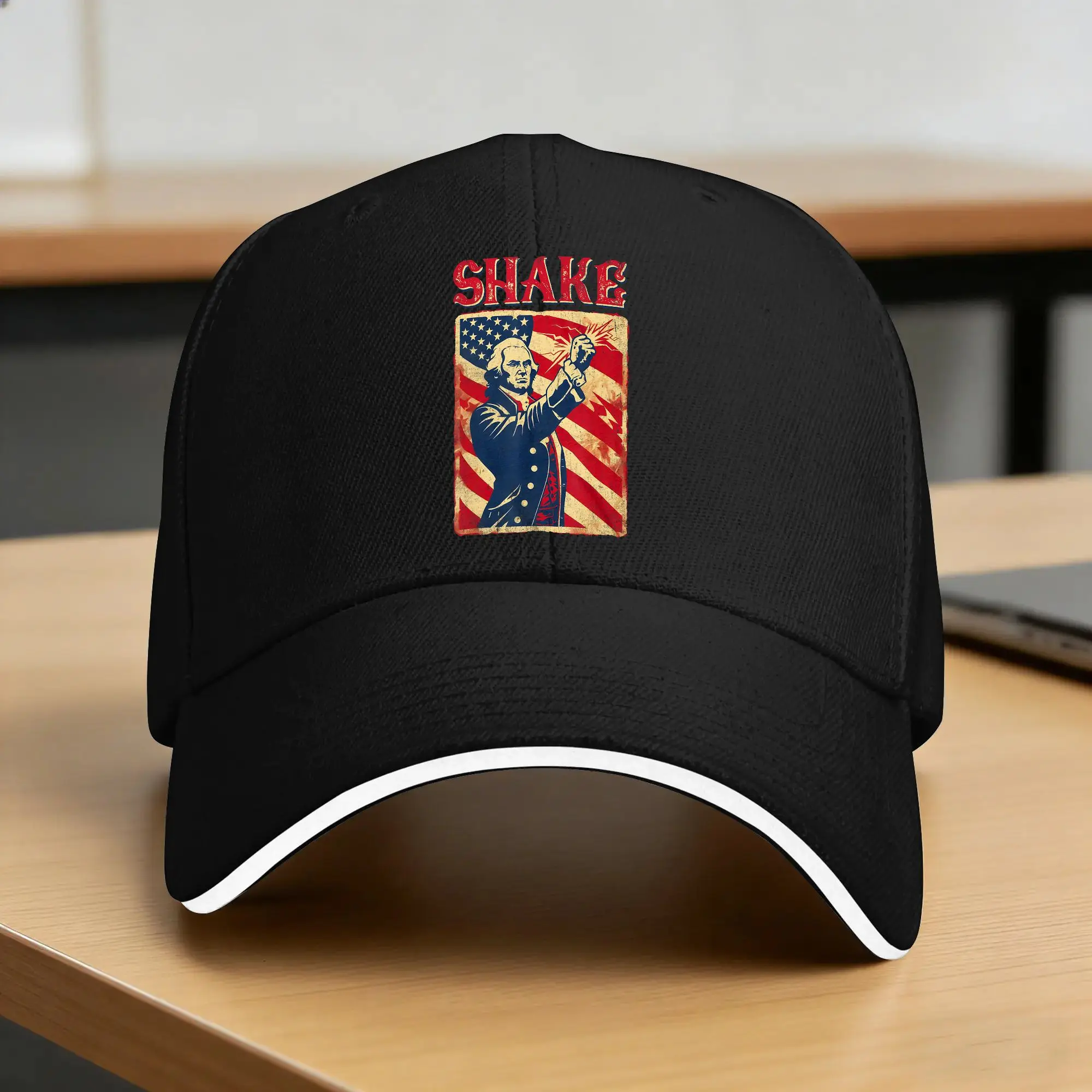 Funny Shake And Bake 4th of July  Casual Baseball Cap  Tennis Skate Trucker Hat Summer Hot Sale Baseball Caps