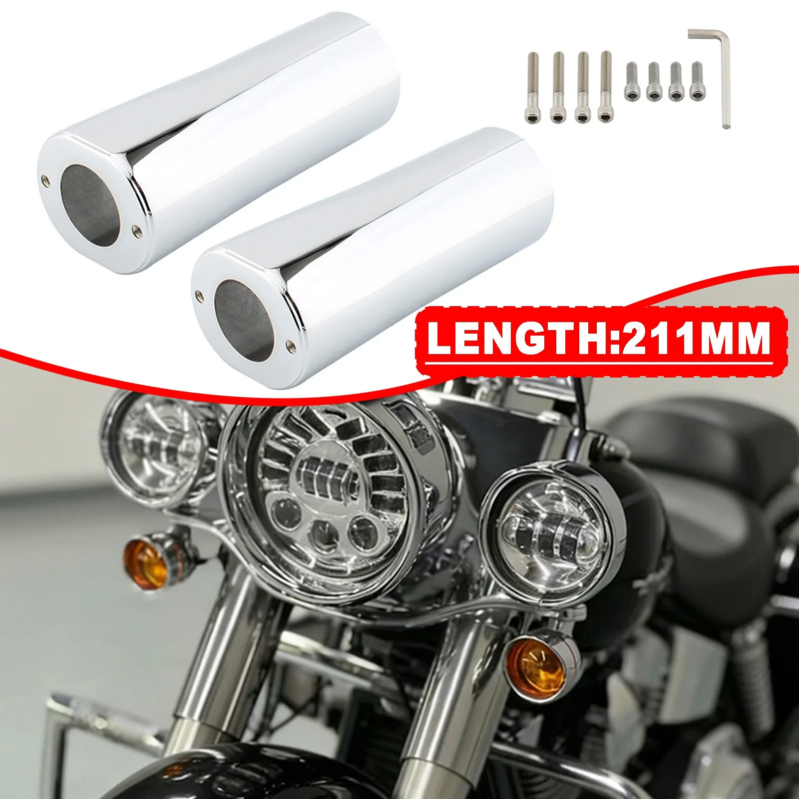 For Harley-Davidson 1200 Electra Glide FLH 1965-1980 Motorcycle Front Upper Fork Cover 2