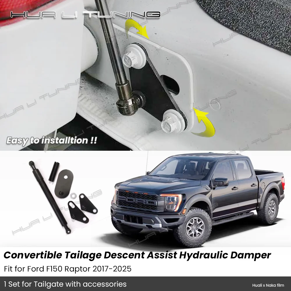 

For Ford F150 Raptor 2017-2025 Tailgate Support Assist Damper Pick up Trunk Gas Spring Struts Auto Accessories