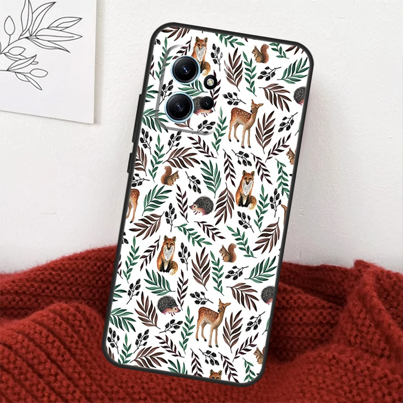 Forest Wild Woodland Animals Case For Xiaomi Redmi Note 12 11 10 9 8 Pro 10S 11S 12S Cover For Redmi 12 12C 10A 9C 10C