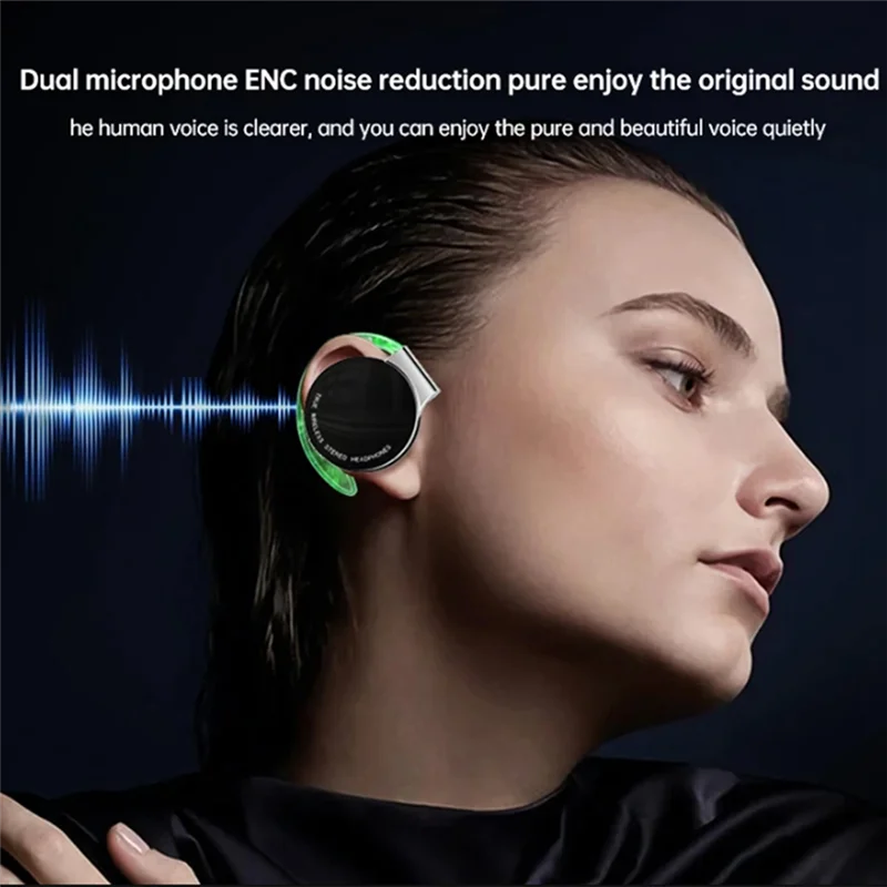 

Excellent-TWS Over-Ear Wireless Earphone Long Battery Life Bluetooth 5.2 Open-Ear Hook Cordless Stereo Never Drop Off Hifi Easy