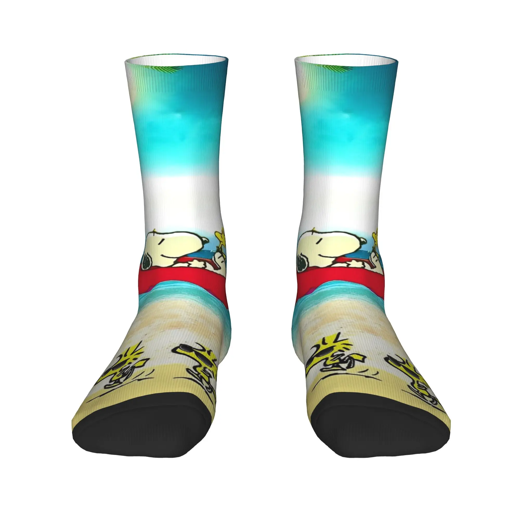 Calcetines de maní Woodstock con amigos, medias informales, calcetines antibacterianos de primavera para hombre, calcetines de ciclismo de diseño suave