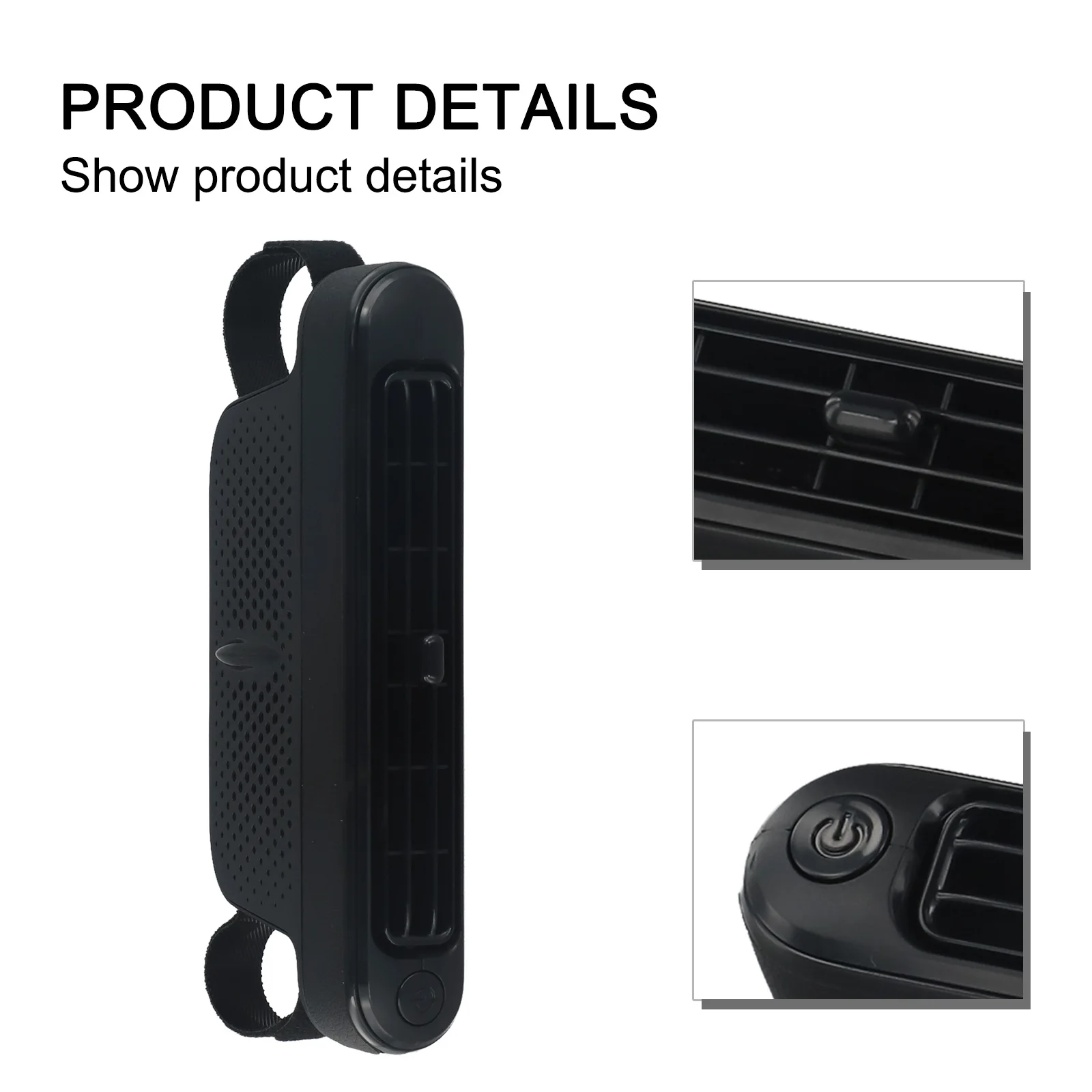 

1x USB Refrigeration Car Fan Car Large Wind Electric Fan Rear Pew Fan 173x85.5x34mm Portable Car Seat Headrest Cooling Air Fan