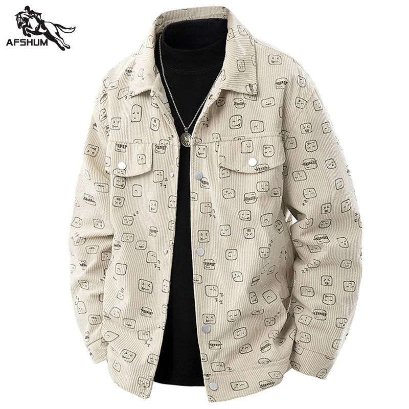 

Куртка мужская весна осень новая мужская куртка однотонная вельветовые куртки повседневное пальто мужские деловые пальто размер M-5XL 2507