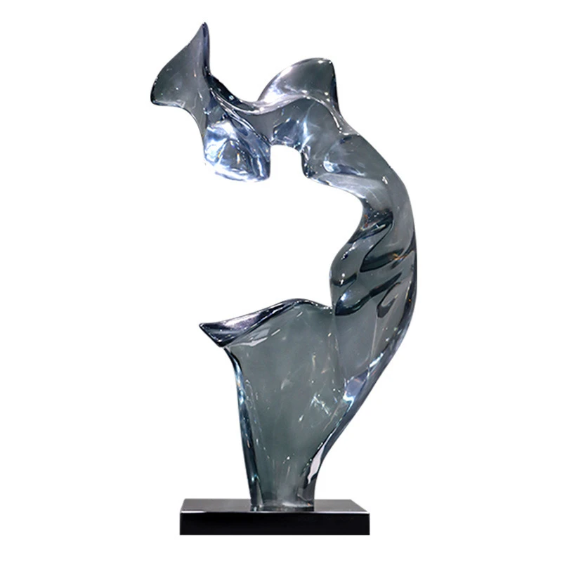 

Transparent resin crafts sculpture abstract art
