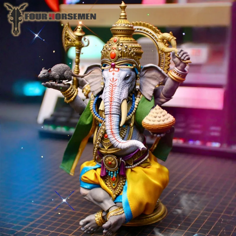 

Фигурка Four Horsemen Studios Ganesha Limited Ver, сменная одежда, слон, Бог, животное, модная игрушка, коллекционные предметы аниме