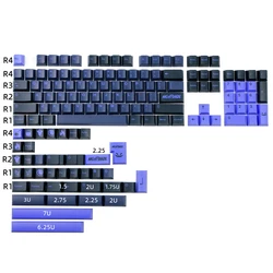 GMK Nightshade Keycap 142 Keys 5 Side Dye-Sublimation PBT Keycaps Cherry Profile Sets ISO Enter For Mechanical Gaming Keyboard