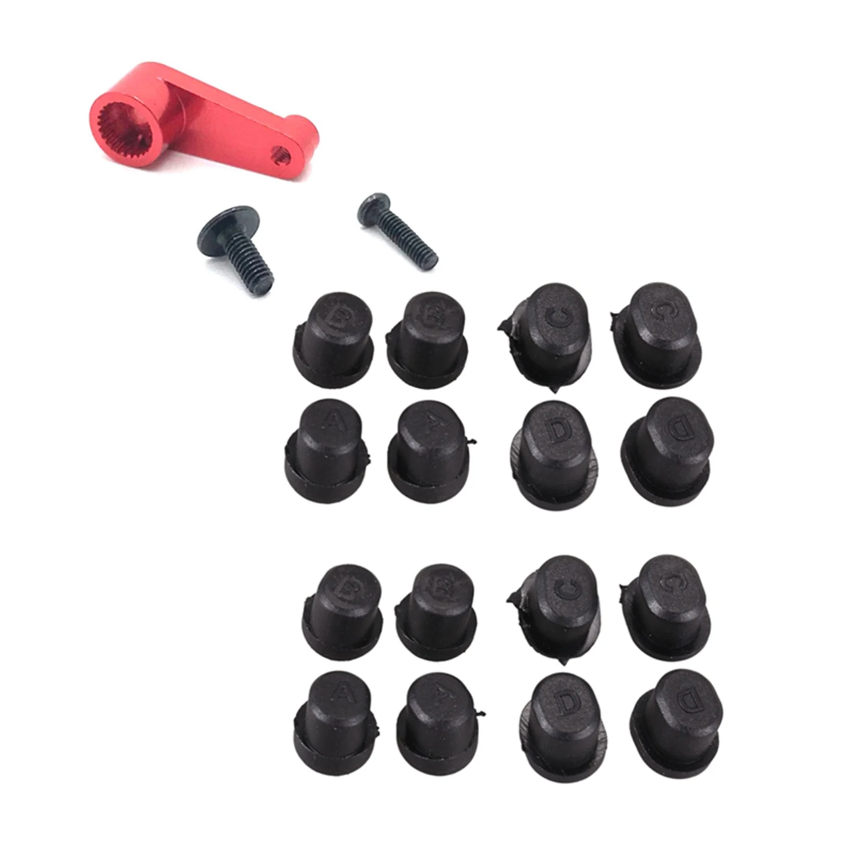 

FBIL-Metal 144001-1263 Детали для обновления звукового сигнала сервопривода 25T, красные, с 2 комплектами 144001-1267, втулка вала переднего и заднего поворотного рычага