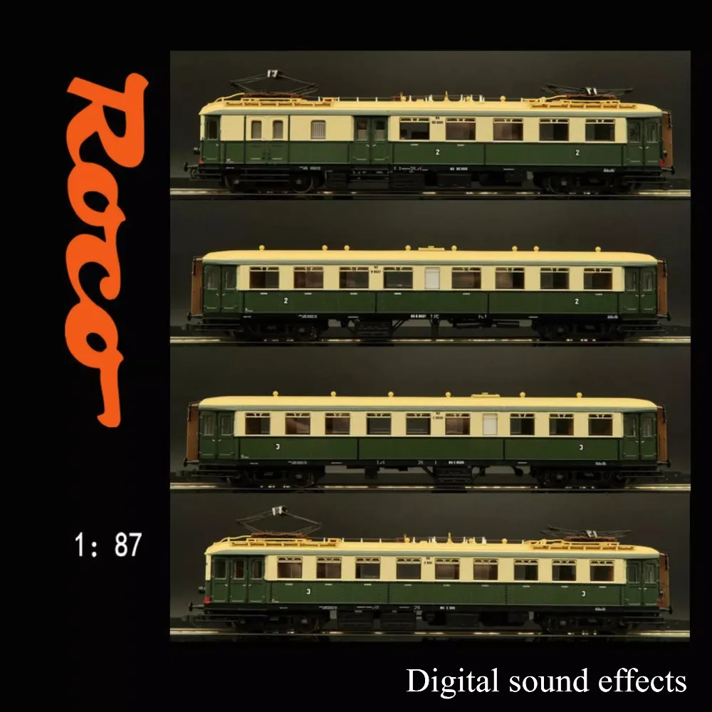 

ROCO HO Type 1/87 Train Model MAT24 Electric Multi-unit Train 72065 4 Cars Livery Digital Sound Effects Train Set Boy's Toy Gift