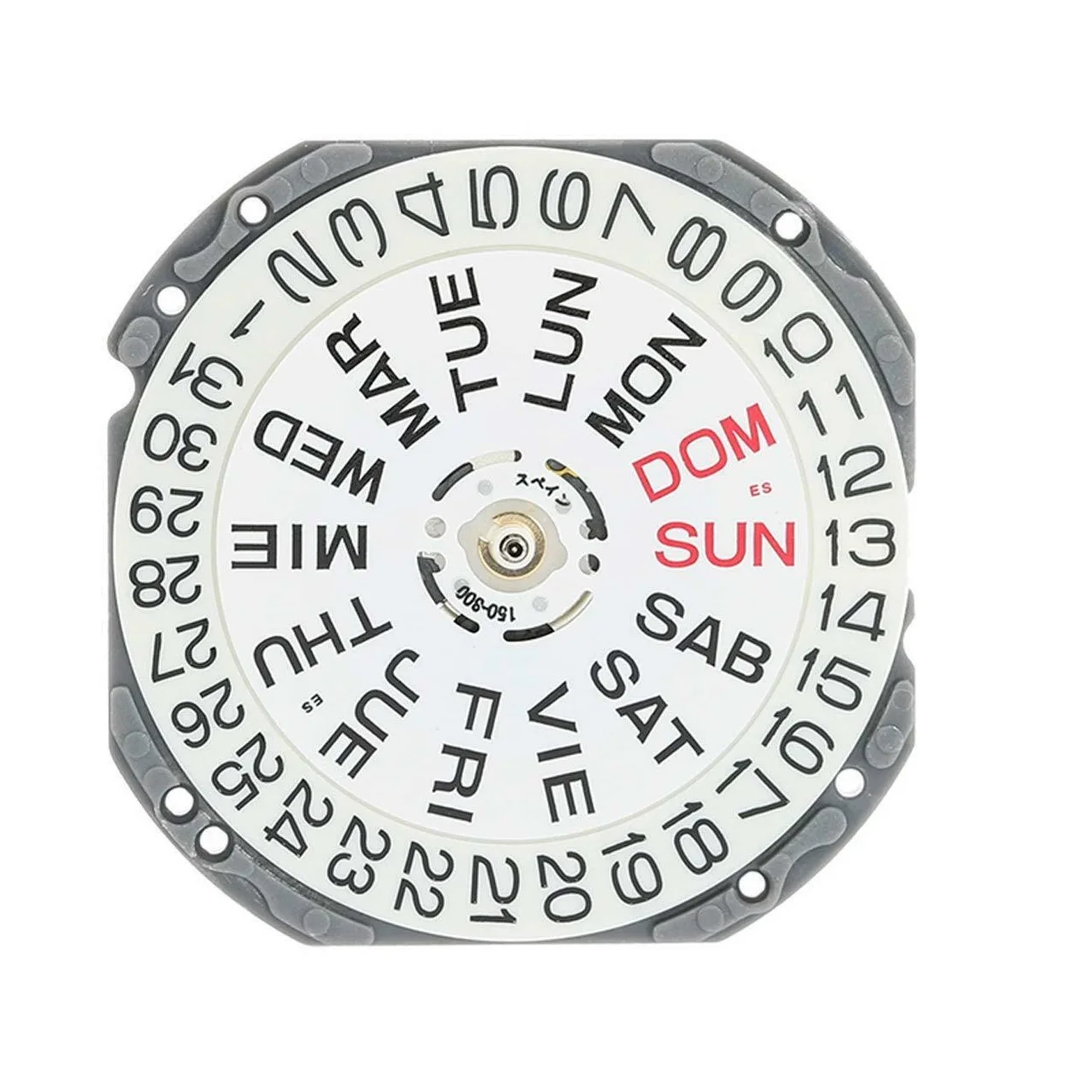 Genuine Dual Calander Watch Movement For Japan SII TMI VJ43 Date at 3 11 1/2 Ligne 3 Hands With Battery Watch Accessories