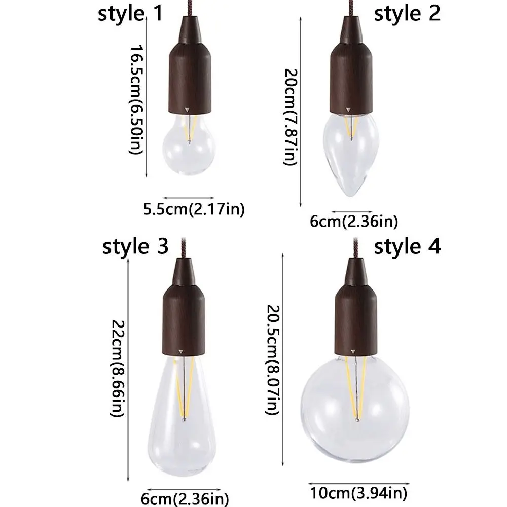 Retro Bol Camping Tentlamp Laag vermogen Waterdicht Trekkoord Licht Warme sfeer Extreem heldere sfeerlamp