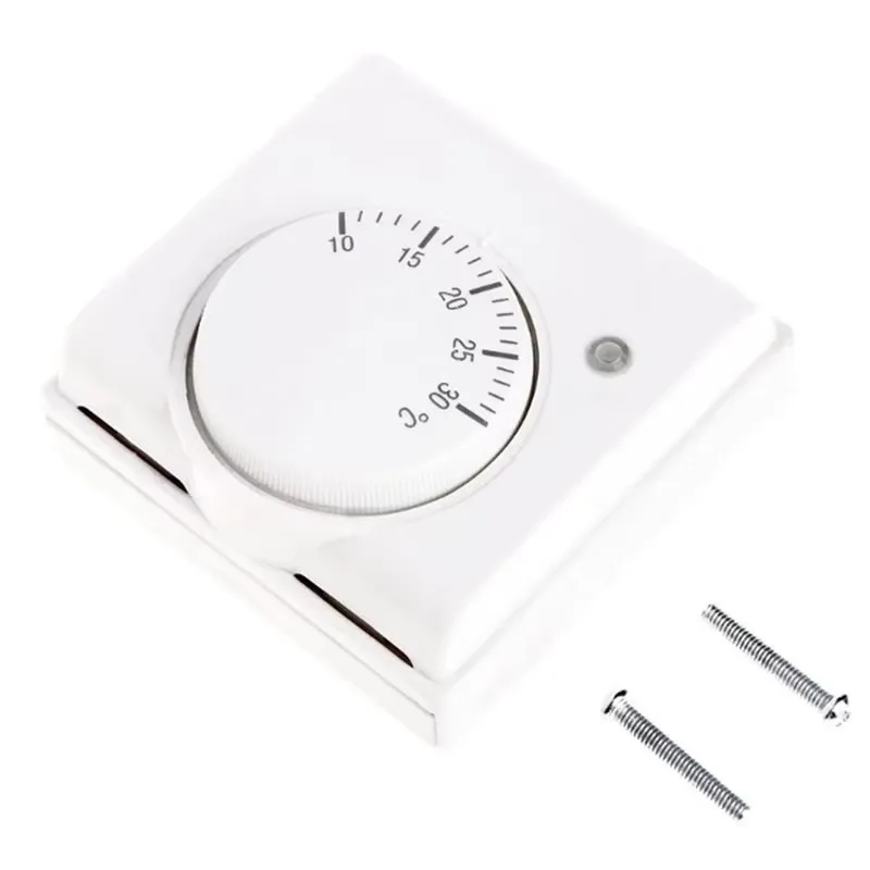 Mechanical Thermostat 220V AC Room Floor Temperature Controller Central Heating System Component