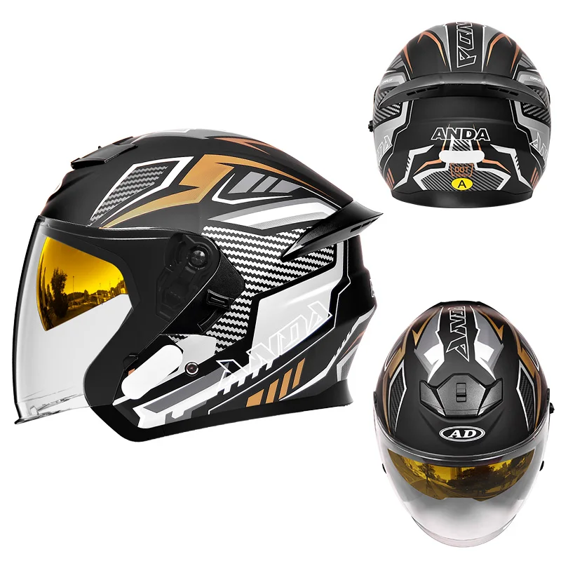 

Hot Selling Abs Motorcycle Helmet with Dual Visor Abs Head Guard for Adults New Condition Perfect Accessories Half Face Helmets