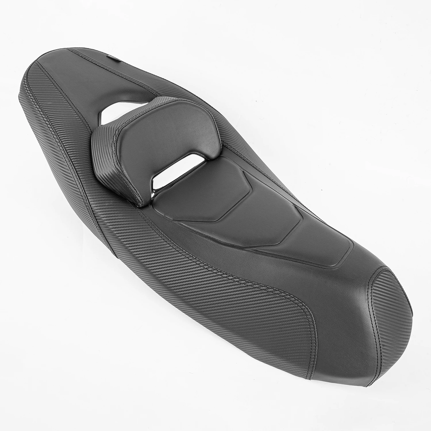 WOLFLINE 2-Sitzer Fahrer- und Beifahrersitzkissen für Yamaha NMAX 125 155 2021-2024 Integrierter einteiliger Sitzsattel Fahrer- und Beifahrersitzpolster Tolles Upgrade