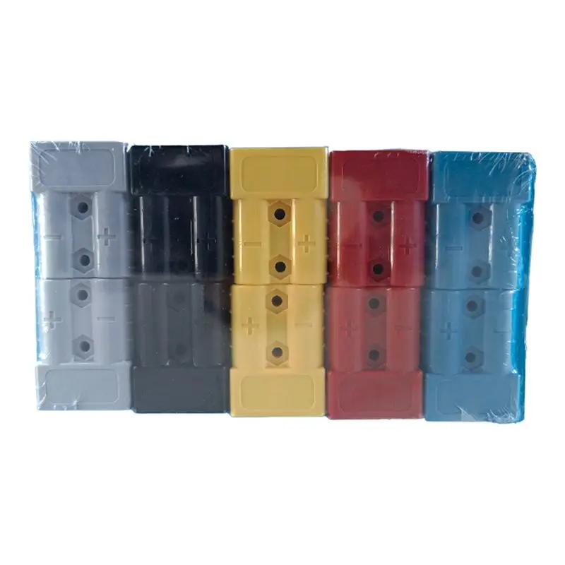 

ABKJ-10PCS For Anderson Style Plug Connector 50A With For Anderson Handle Forklift Battery Charging Quick Connectors Kit As Show