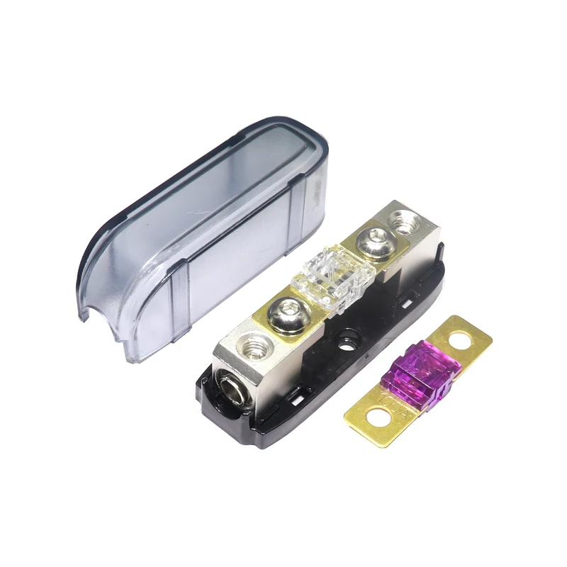 【1Set】Car Audio Auto Mini ANL AFS Car Fuse Holder Block with Fuse 20A 30A 40A 50A 60A 80A 100A 150A 200 MINI ANL