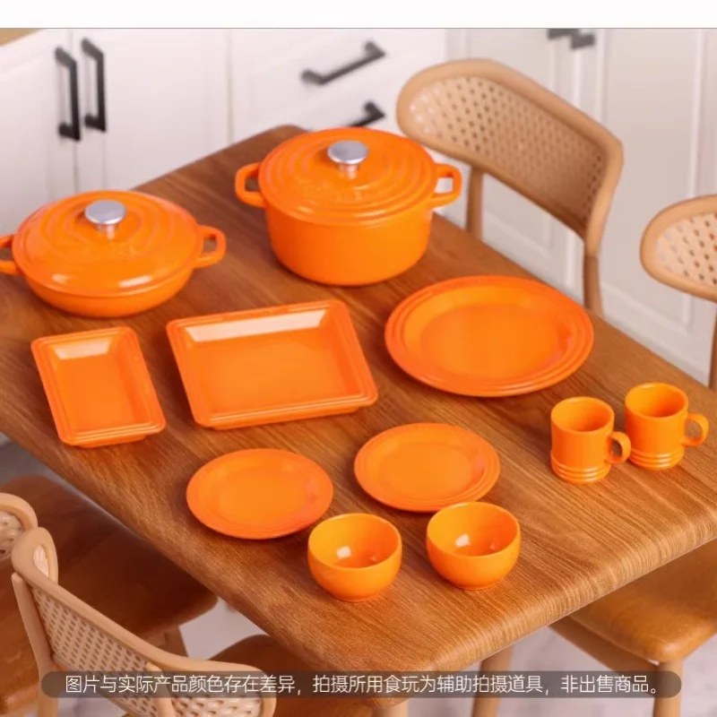 إكسسوارات أثاث منزل الدمية ، مجموعة أواني المائدة ، وعاء ، كوب ، وعاء ، طبق ، أطباق ، BJD ، Ob11 ، Gsc ، بليث ، جندي ، لول ، لعبة مصغرة ،