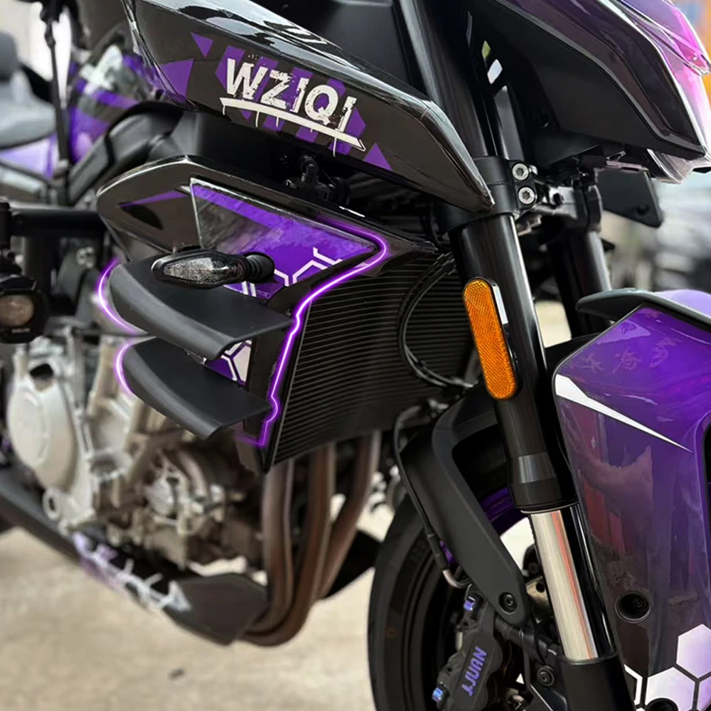 Image of Für CFMOTO 675 NK 2024 2025 2026 Seitenflügel 675NK Seitenspoiler Frontspoiler Unterer Spoiler Flankenspoiler