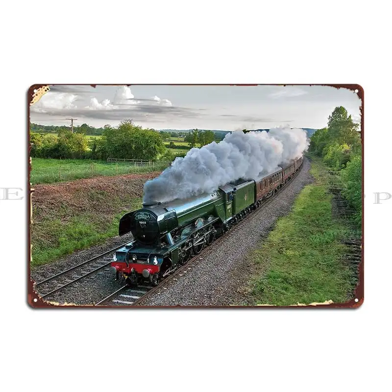 Flying Scotsman Metal Plaque Classic Vintage Iron Vintage Cinema Tin Sign Poster