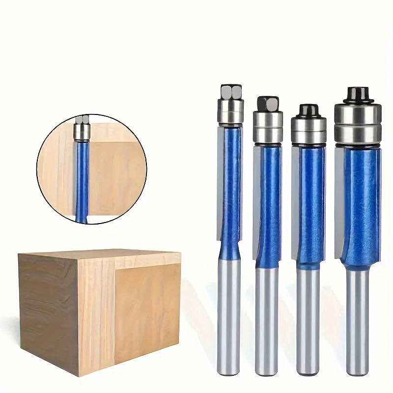 

Double Bearing High-Precision Milling Head with Tungsten Carbide Inserts 4Pcs for Wood Grooving Alloy Cutting Durable Metal