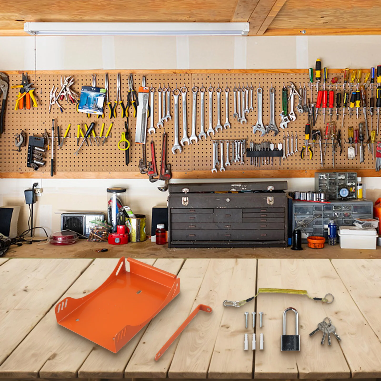 Sleek Iron Design For blower Rack Suitable for Multiple Model Compatibility Keeps Your Workspace Organized and Tidy