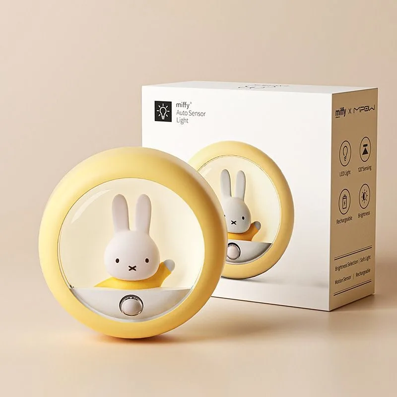 Miffy rabbit personalized creative nightlight bedside desktop high color value atmosphere lamp ornaments Exquisite birthday gift view 2