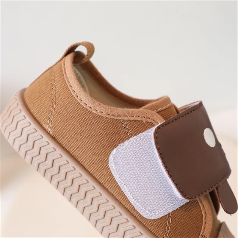 New Autumn Children Canvas Shoes Rubber Sole Kids Casual Shoes Breathable Outdoor Tennis Fashion Toddler Girls Boys Sneakers