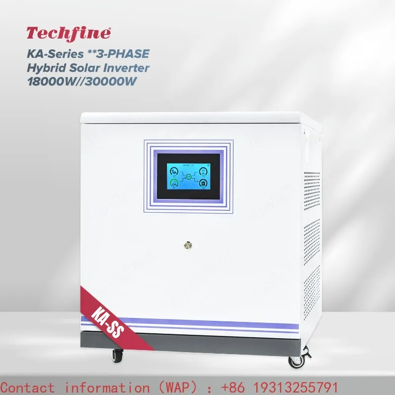 Industry and Commerce 3 Phase Triple MPPT String Inverter 18kw 30kw Hybrid Solar Storage Inverter for 48V Solar Battery System