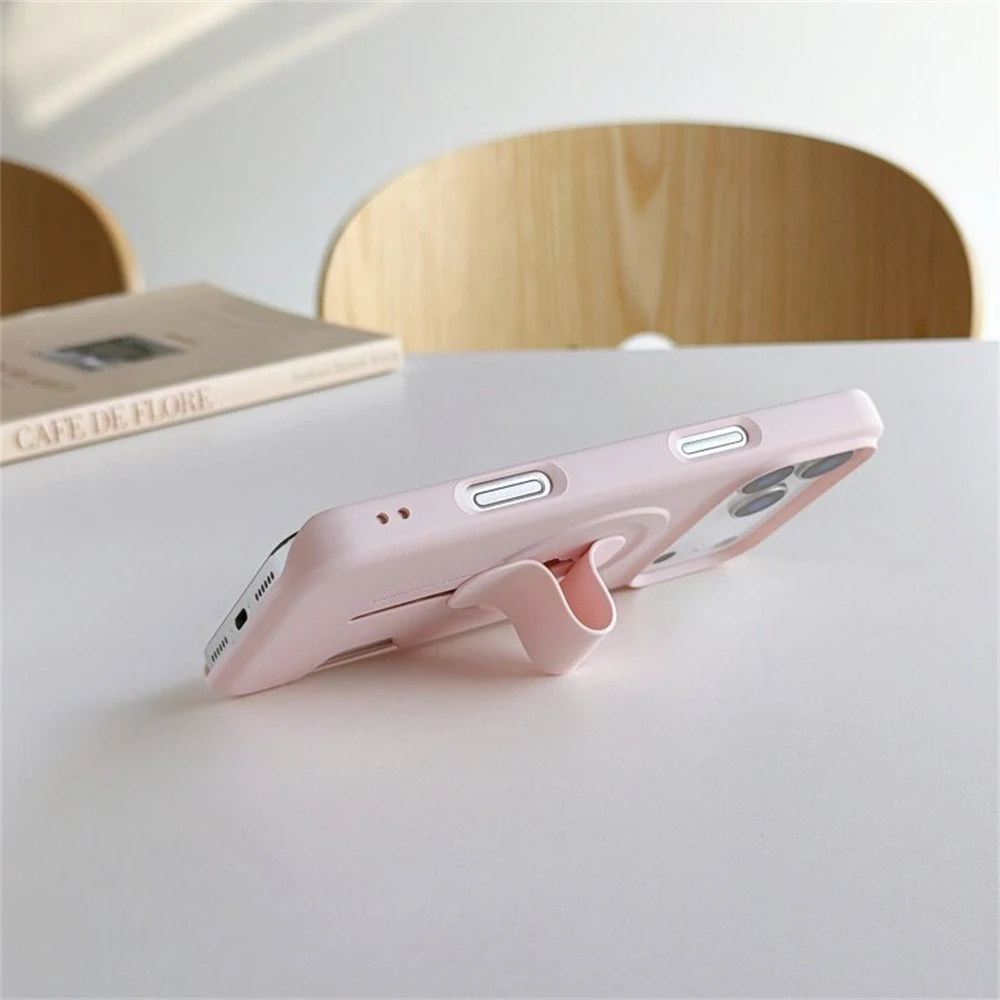 Luxury Candy Color Wallet For Magsafe Matte Case for iPhone 17 16 15 14 13 Pro Max Magnetic Wireless Charging Frameless Cover view 4