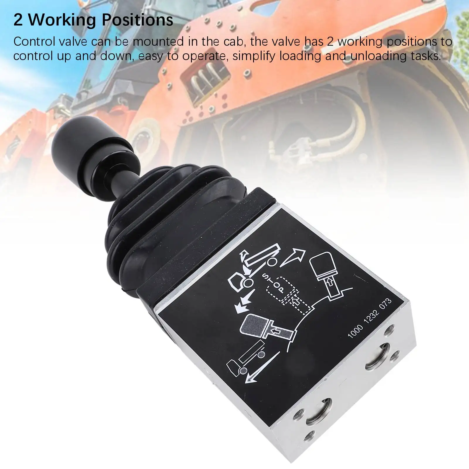 Dump Truck Control Valve Dump Truck Tipper Valve Air Operated Efficient Easy To Install with 3 Connectors for Hydraulic System