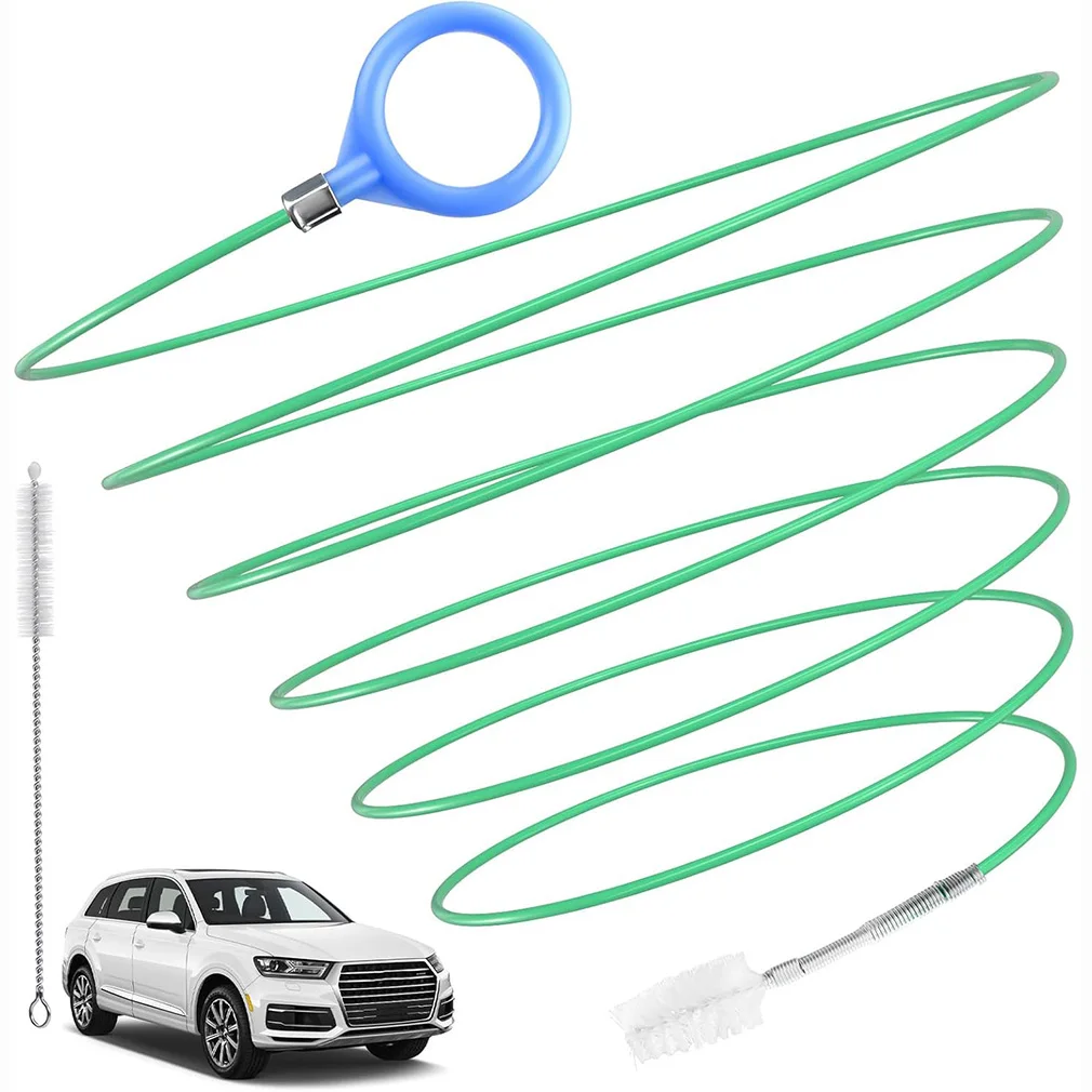 3m 5m Car Sunroof Drain Cleaning Brush Auto Drain Hole Cleaner Flexible Drain Brush Long Drain Pipe Cleaners Tube Cleaning Tool