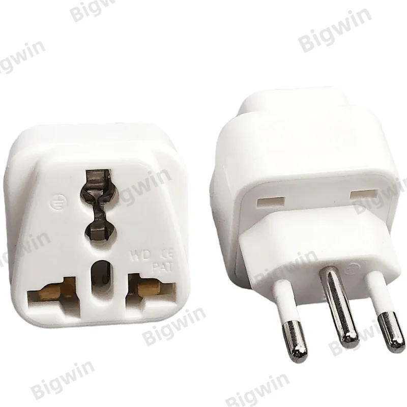 International Multi-function Socket to Brazil Type N Plug Adapter Universal Travel Adaptor for Brazil 3 Round Pin Power Plug 10A