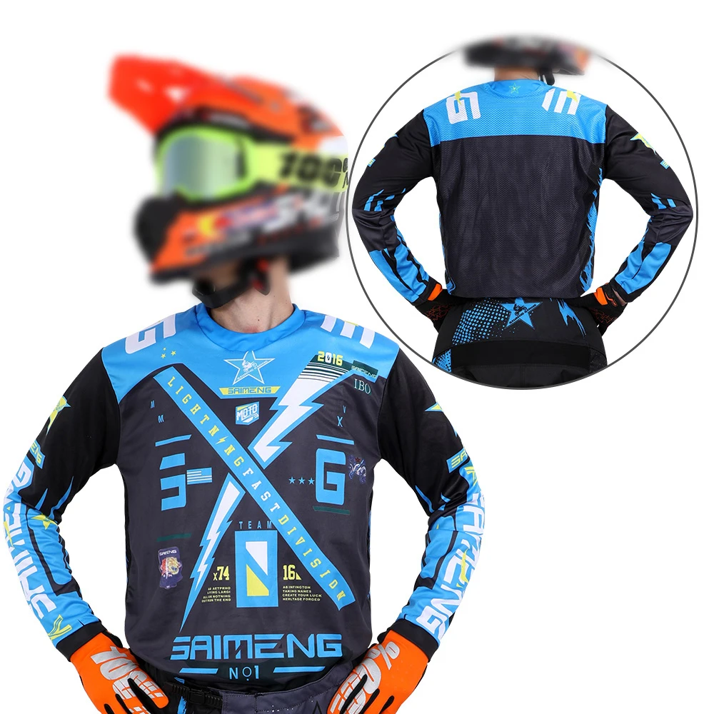 

Motocross Jersey racing Mens Women's Off-road MX DH BMX ATV MTB Enduro MOTO Motorcycle Dirt Bike XXXXL Long sleeved T-shirt