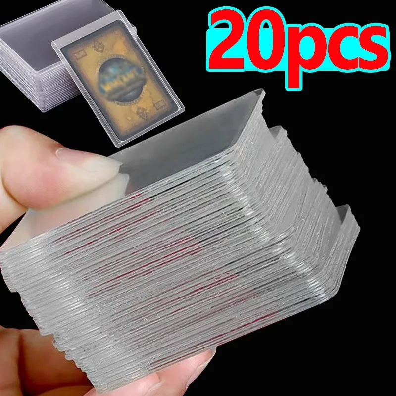 1-20pcs Clear Game Cards Sleeves Card Outer Protector Gaming Trading Postcard Folder Sleeves for Sports Kids Toys Gift Wholesale