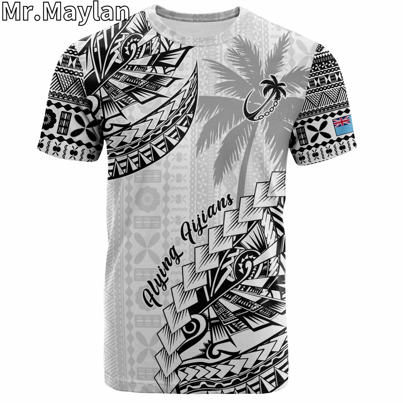 Custom 3D Fiji Polynesian Hawaii T-Shirt Flying Fijians Polynesian Tribal Tattoo Tshirt Men Women Streetwear Unisex Tee Tops